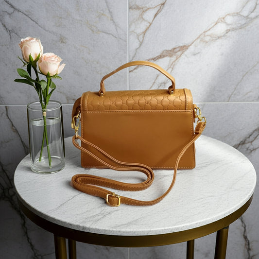 BagWik GUCCI Dark Brown Satchel Crossbody back view