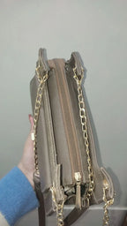 FLORA BROWN Double Strap Shoulder Bag - bagwik