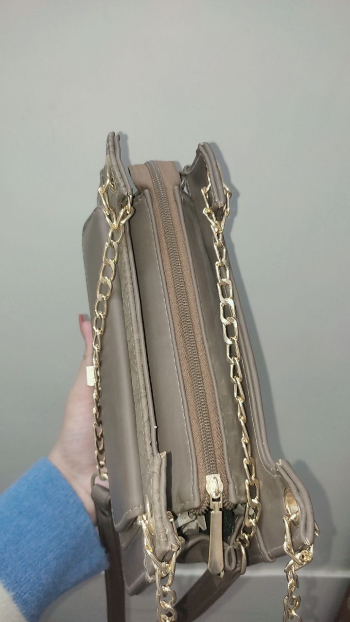 FLORA BROWN Double Strap Shoulder Bag