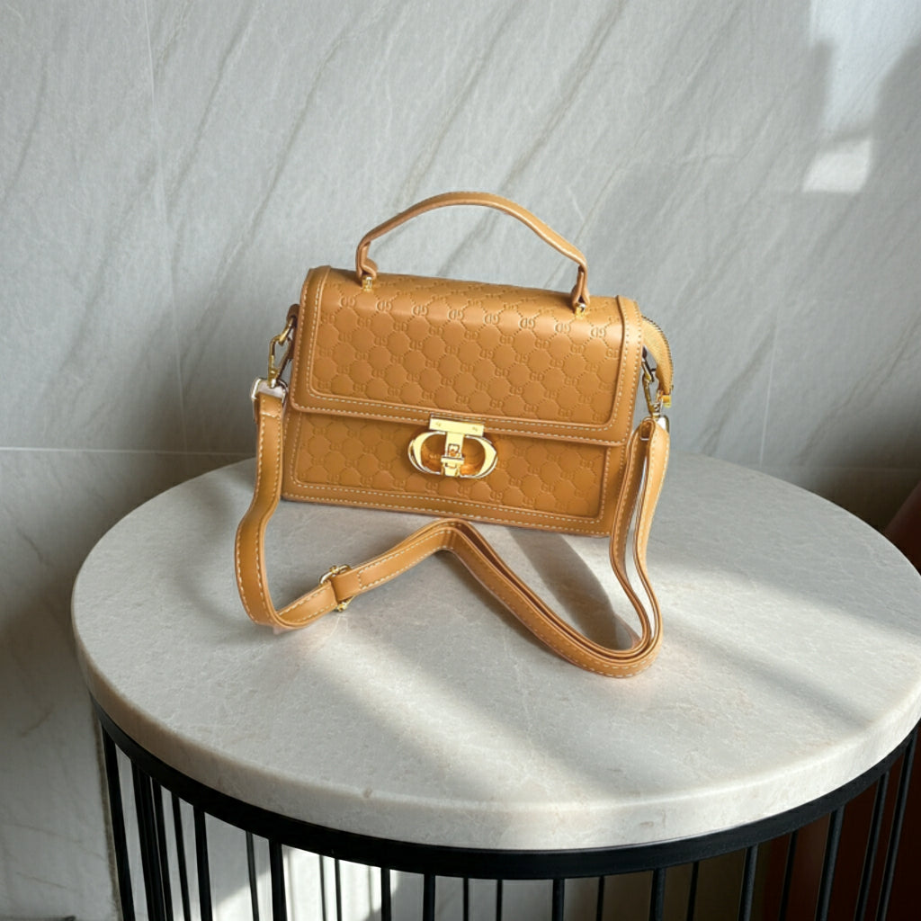 BagWik GUCCI Dark Brown Satchel Crossbody front view