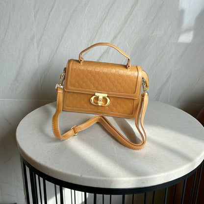 BagWik GUCCI Dark Brown Satchel Crossbody front view