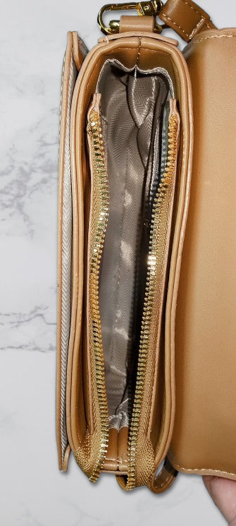 BagWik GUCCI Dark Brown Satchel Crossbody top view