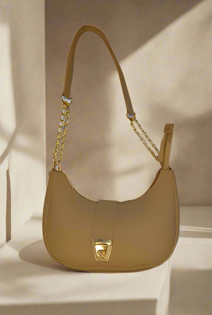 Caramel Gold moon-bag