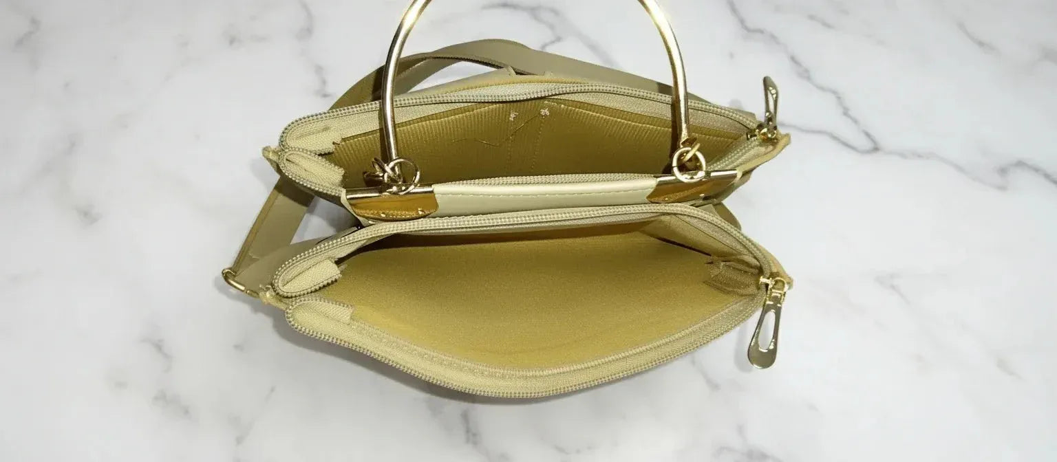 Luxe Dual Pocket - Beige Edition - bagwik