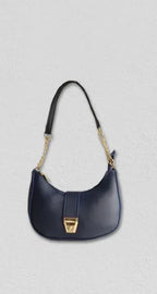 CRESCENT-Dark blue moon bag - bagwik