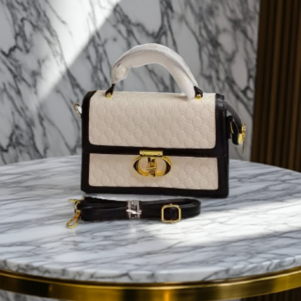 Designer GUCCI inspired handbag with clasp