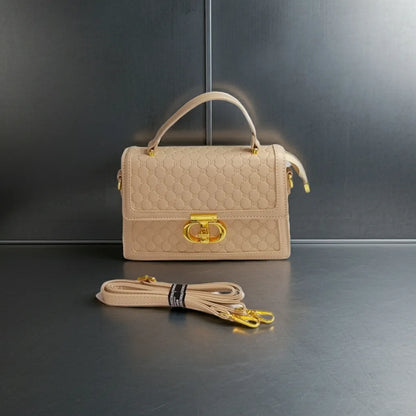 BagWik GUCCI Cream Satchel Crossbody & Shoulder front view
