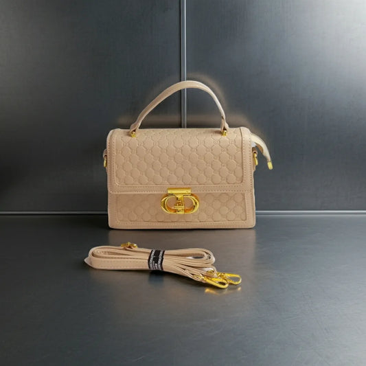BagWik GUCCI Cream Satchel Crossbody & Shoulder front view
