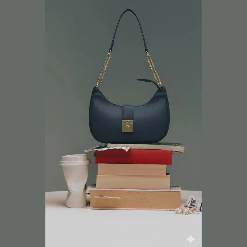 CRESCENT-Maroon moon bag - bagwik