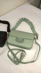Verde Braided - Pistachio and Black Flap - bagwik