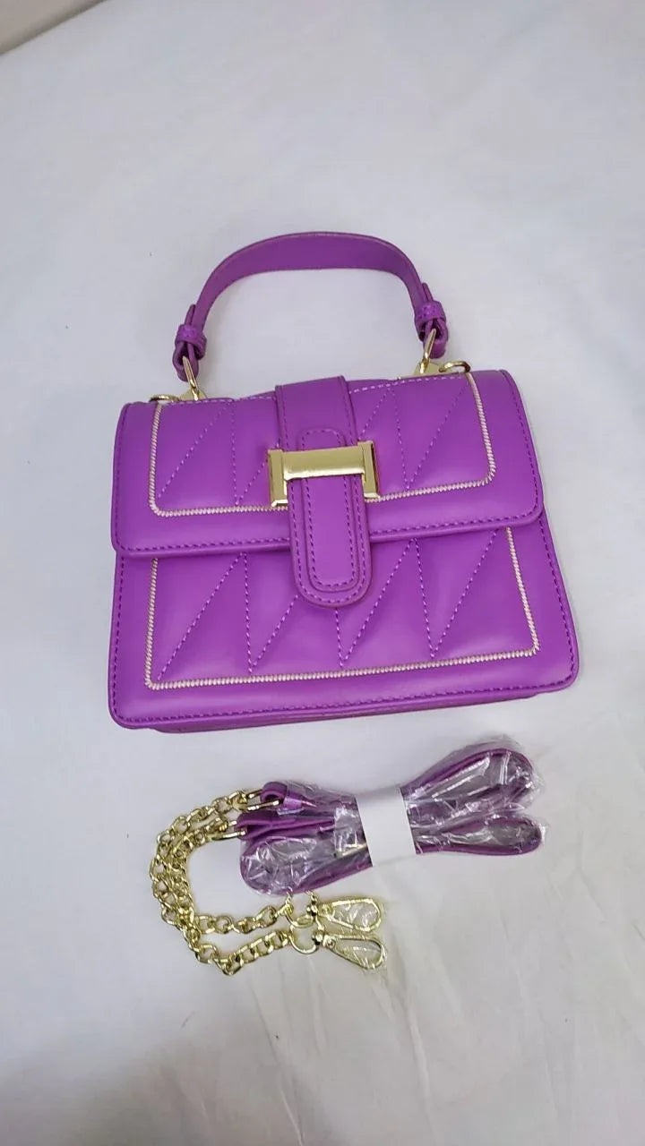 LUMI BLACK AND PURPLE – Premium Quilted glossy - bagwik