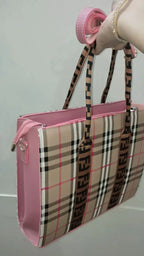 Beryl Check Tote – black/white Edition - bagwik