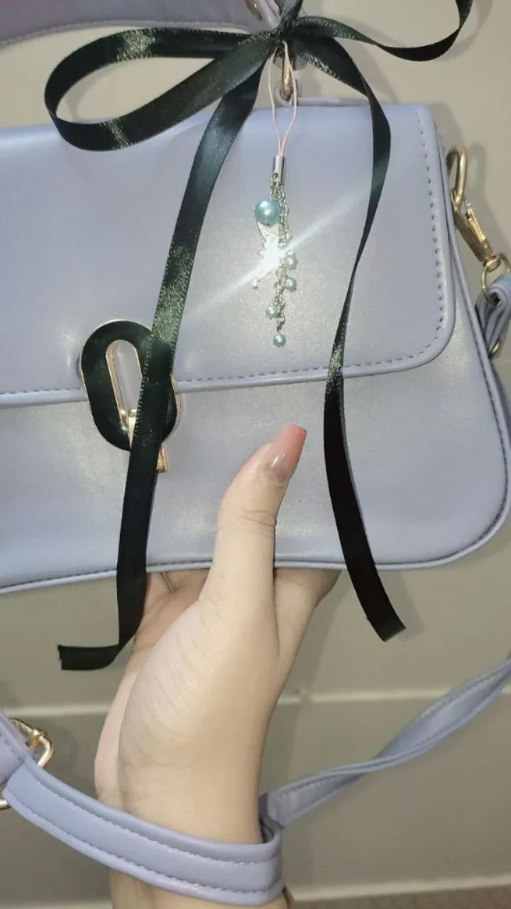 Wilana Dark Blue Bow Bag - Stylish and Chic - bagwik