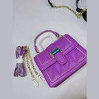 LUMI PURPLE AND BLACK – Premium Quilted glossy - bagwik