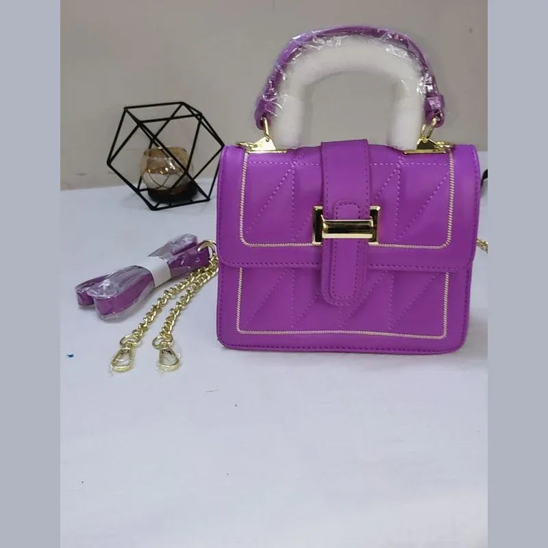 LUMI PURPLE AND BLACK – Premium Quilted glossy - bagwik