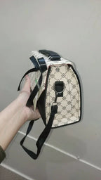 Luna - BLACK/BEIGE Pattern Satchel - bagwik