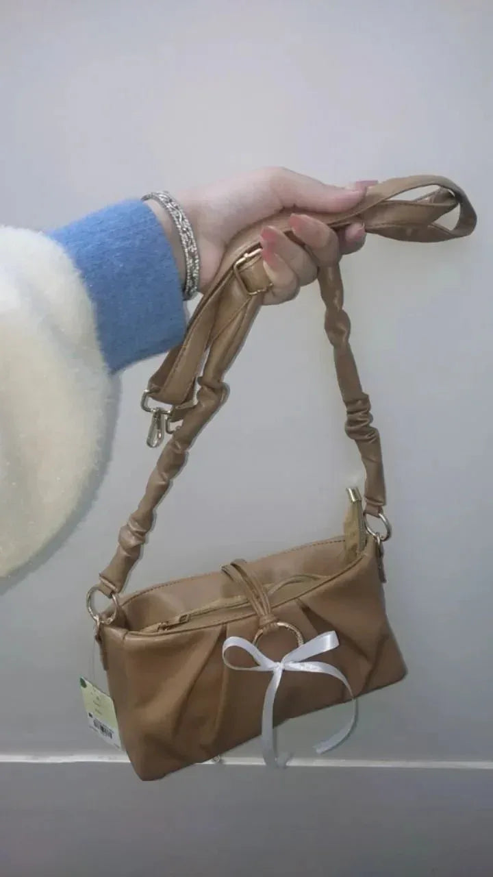Auréa Beige Bow (customized) Bag - bagwik