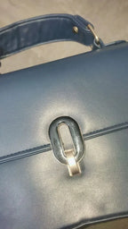 Wilana Dark Blue Bow Bag - Stylish and Chic - bagwik