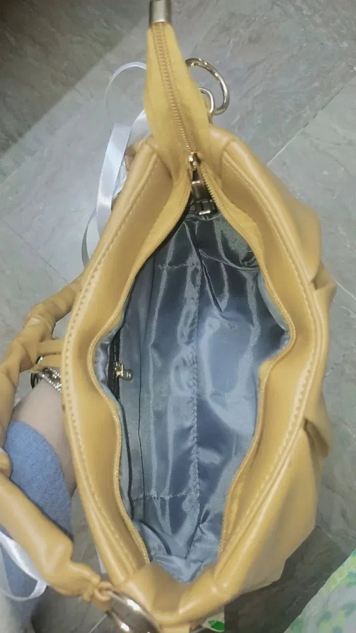 Auréa Beige Bow (customized) Bag - bagwik