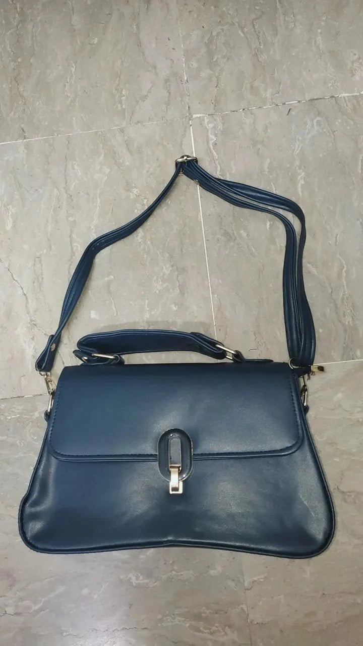 Wilana Dark Blue Bow Bag - Stylish and Chic