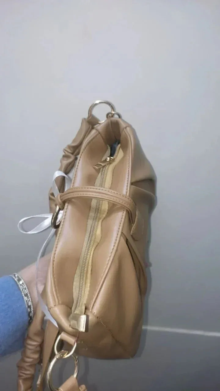 Auréa Brown Bow (customized) Bag - bagwik