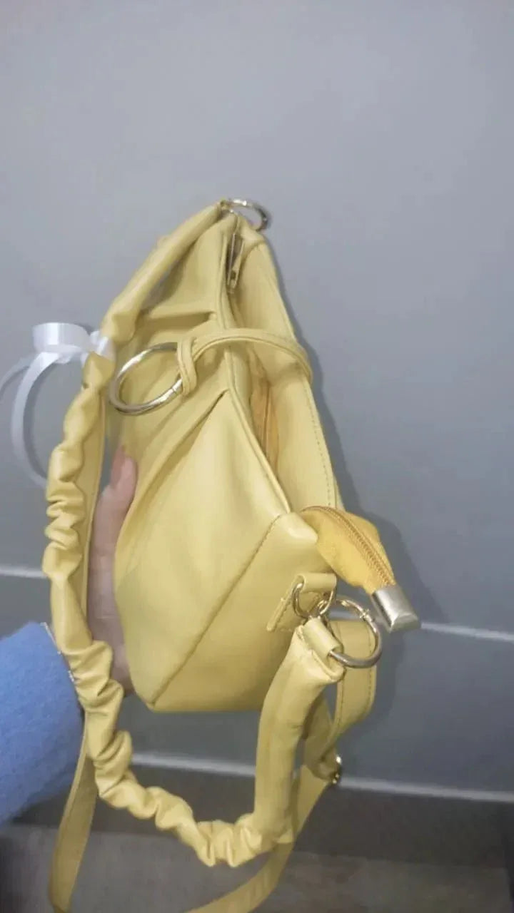 Auréa Mustard Bow (customized) Bag - bagwik
