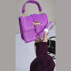 LUMI PURPLE AND BLACK – Premium Quilted glossy - bagwik