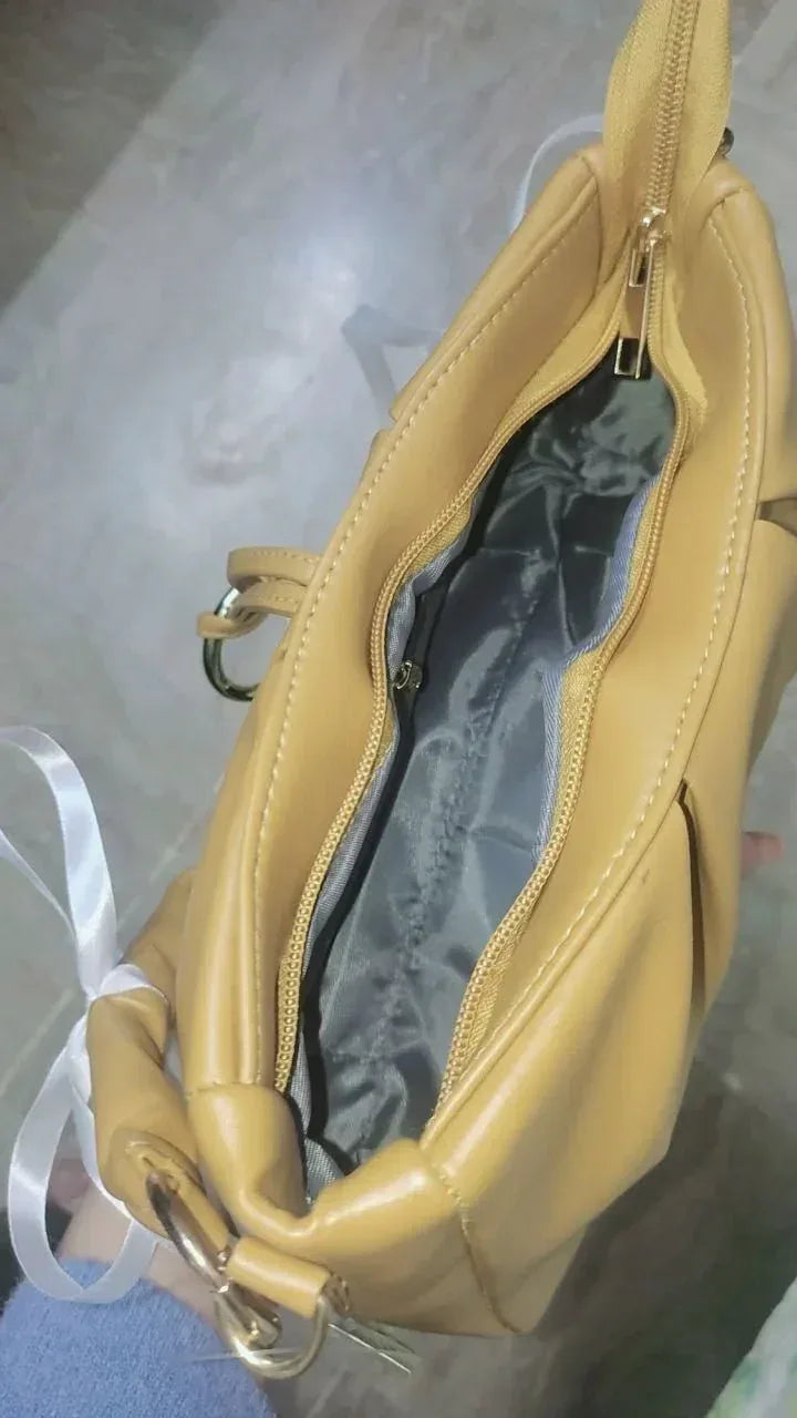 Auréa Mustard Bow (customized) Bag - bagwik