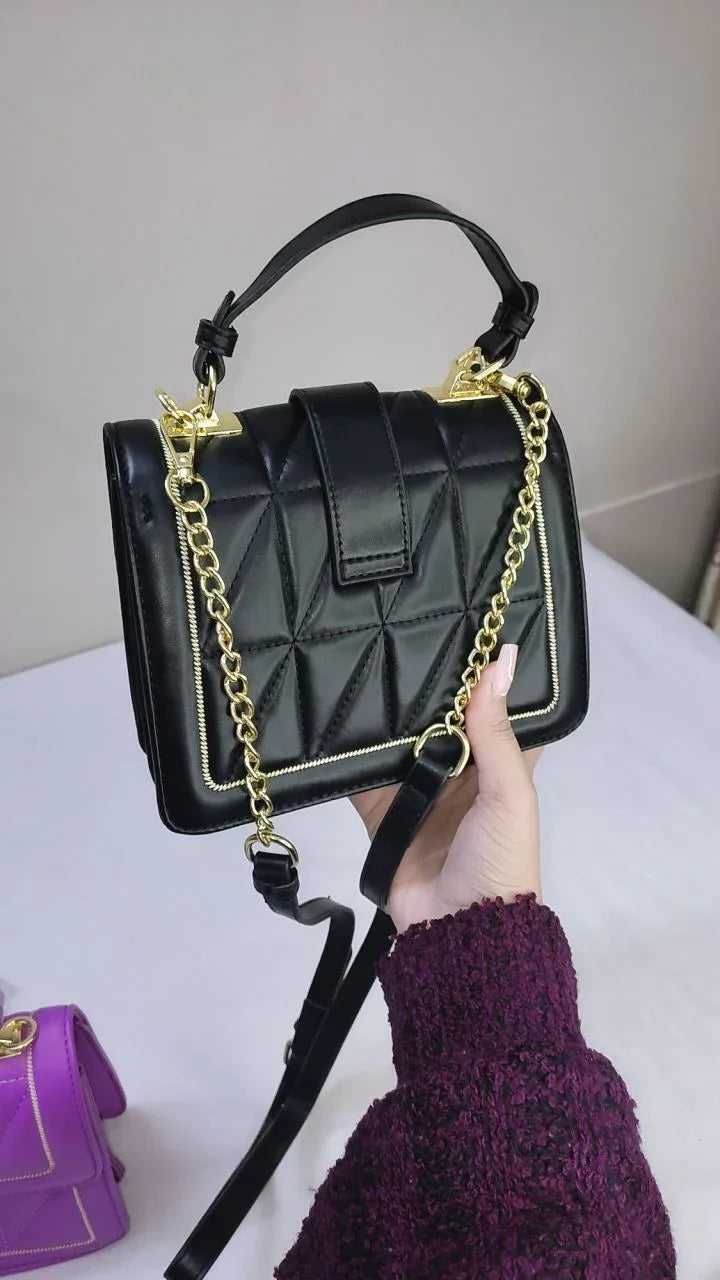 LUMI BLACK AND PURPLE – Premium Quilted glossy - bagwik