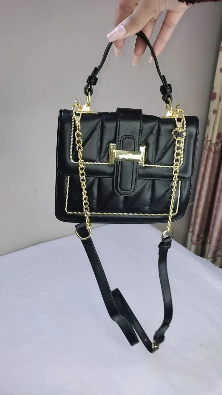 LUMI BLACK AND PURPLE – Premium Quilted glossy - bagwik