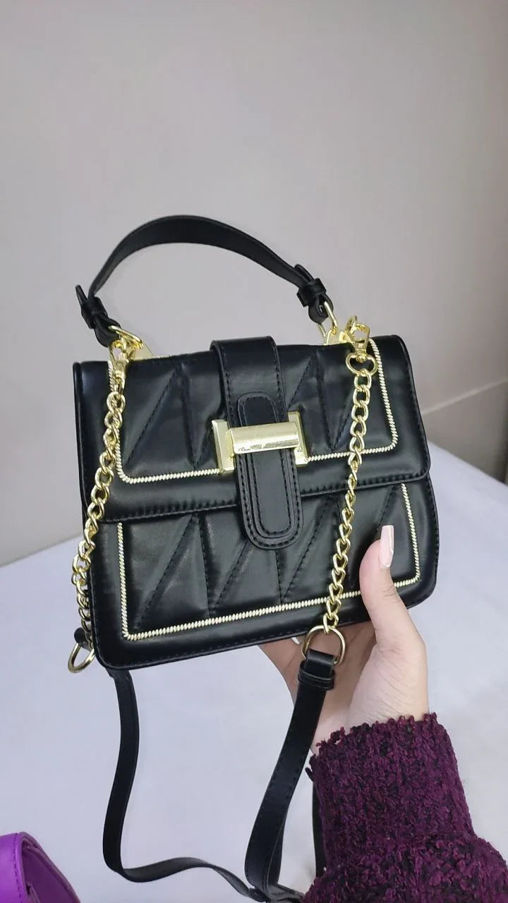 LUMI BLACK AND PURPLE – Premium Quilted glossy - bagwik