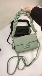 Verde Braided - Pistachio and Black Flap - bagwik