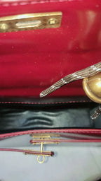 BELLA - BROWN AND MAROON Vintage Gloss Leather - bagwik