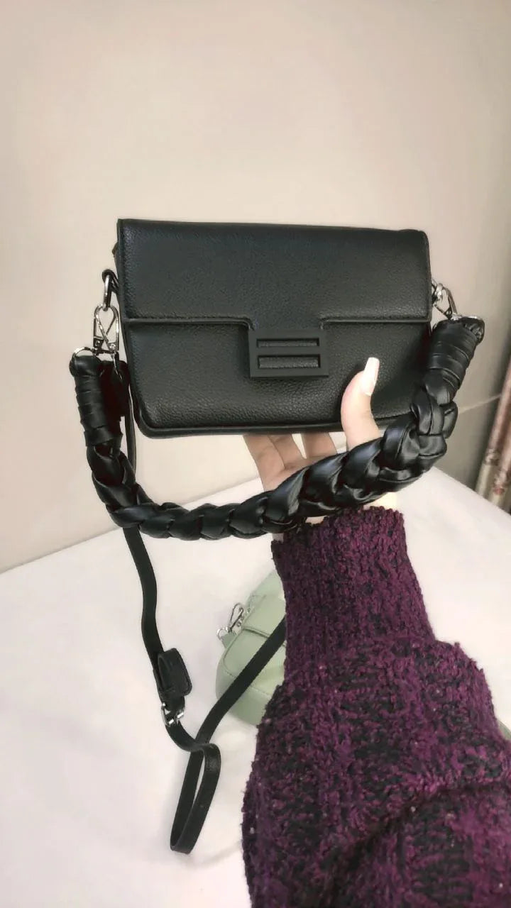 Verde Braided - Pistachio and Black Flap - bagwik