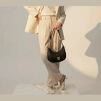 CRESCENT-Maroon moon bag - bagwik