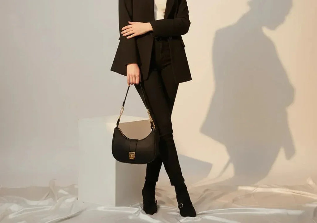 CRESCENT- Black moon bag - bagwik